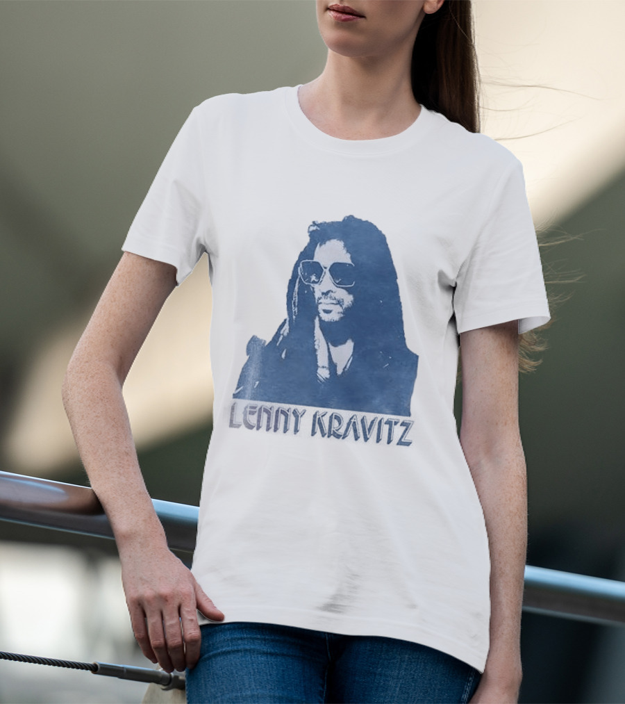 Lenny Kravitz Blue Sunglasses Las Vegas T-Shirt