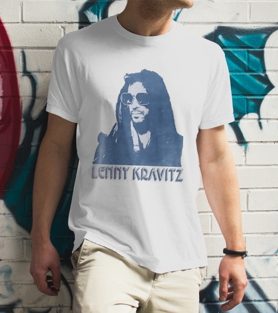 Lenny Kravitz Blue Sunglasses Las Vegas T-Shirt