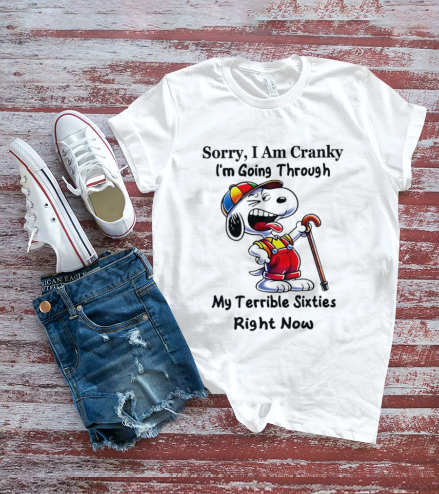 Sorry I Am Cranky I'm Going Through My Terrible Sixties Right Now T-Shirt