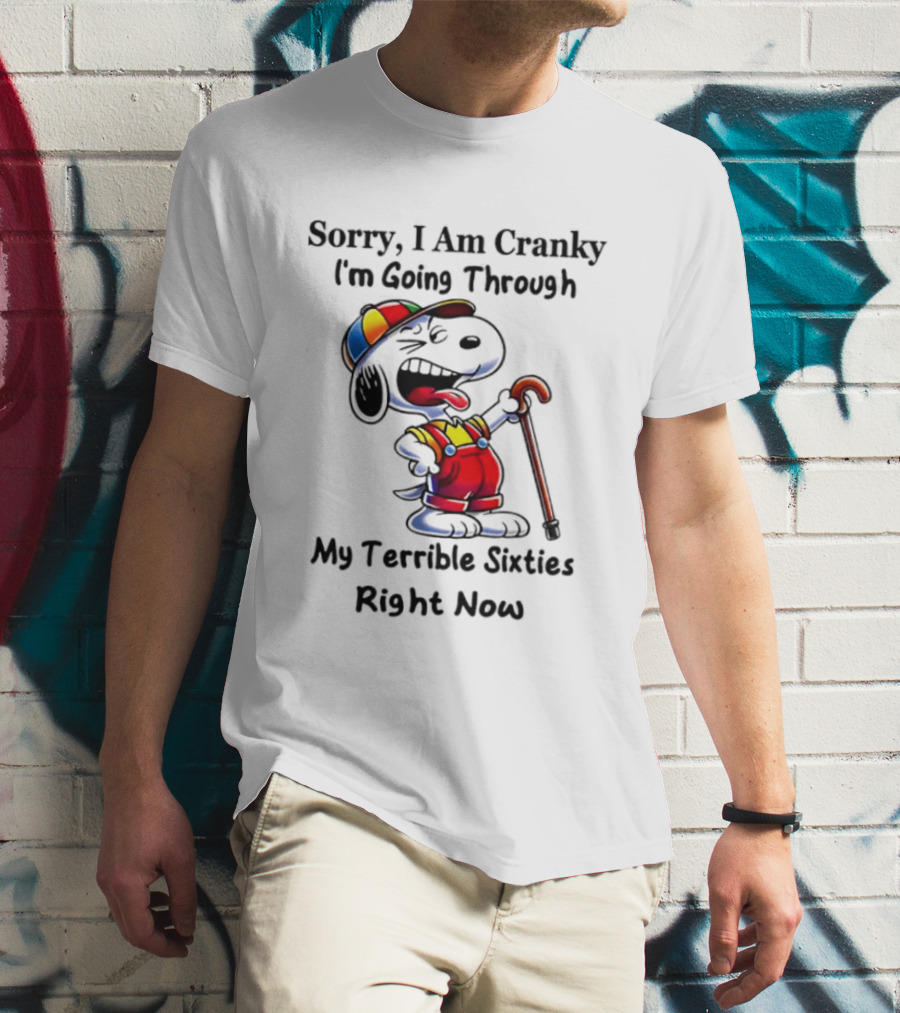 Sorry I Am Cranky I'm Going Through My Terrible Sixties Right Now T-Shirt