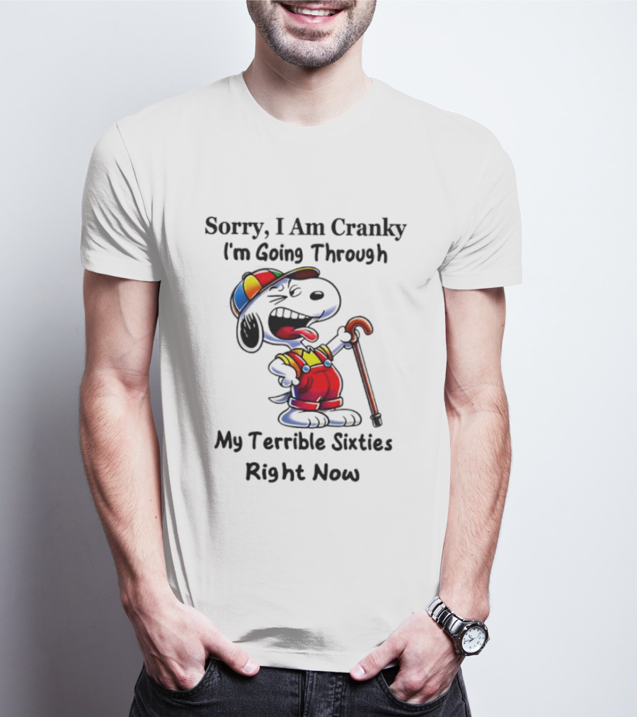 Sorry I Am Cranky I'm Going Through My Terrible Sixties Right Now T-Shirt