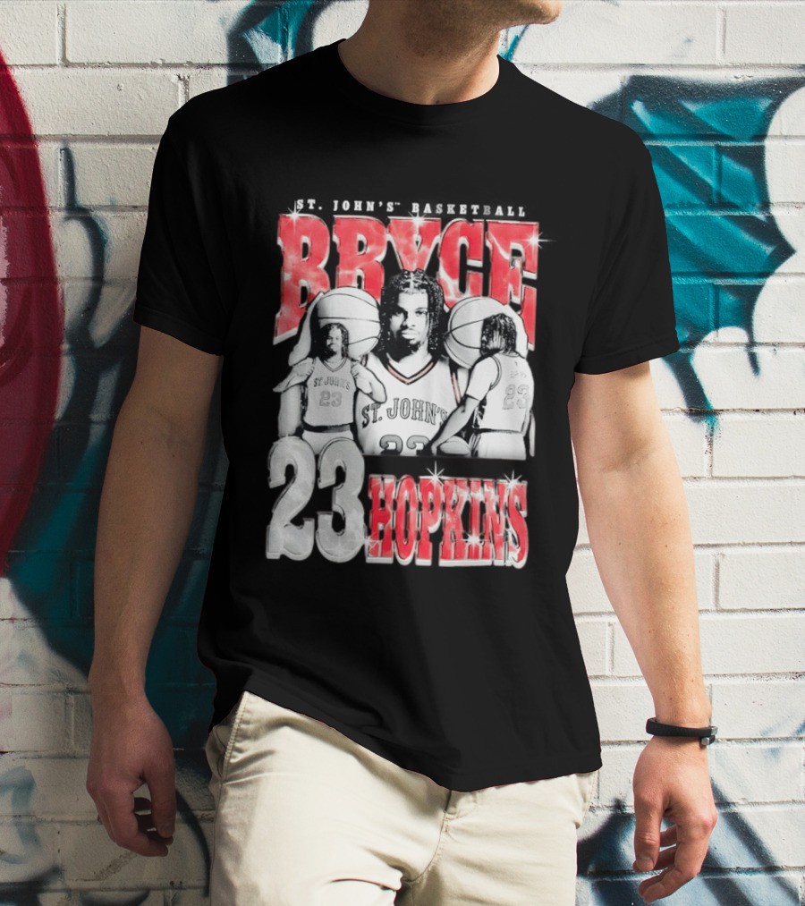 Bryce Hopkins St John's Basketball 23 Red Storm T-Shirt