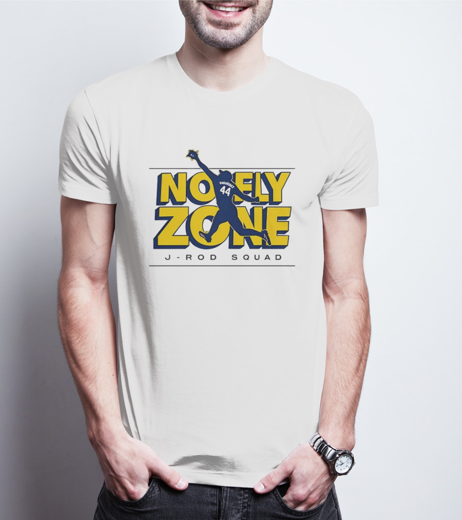 J Rod Squad No Fly Zone Baseball Catch 44 T-Shirt