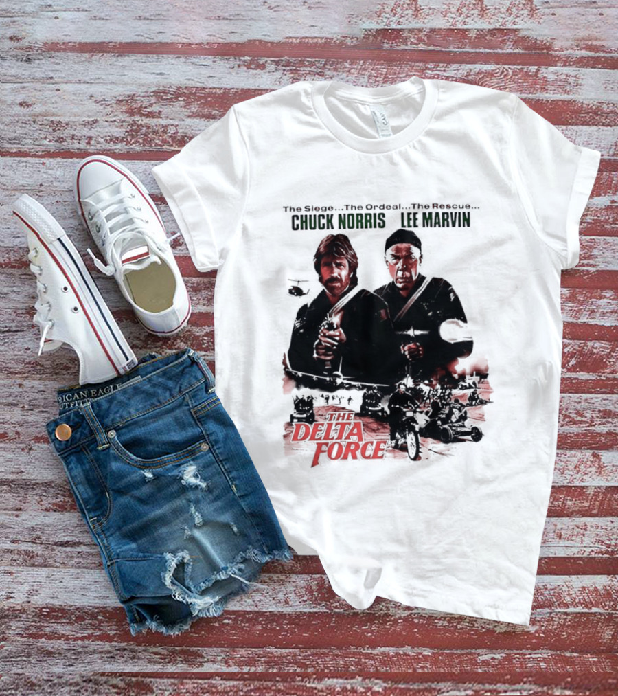 The Delta Force 1986 Chuck Norris Lee Marvin Movie T-Shirt