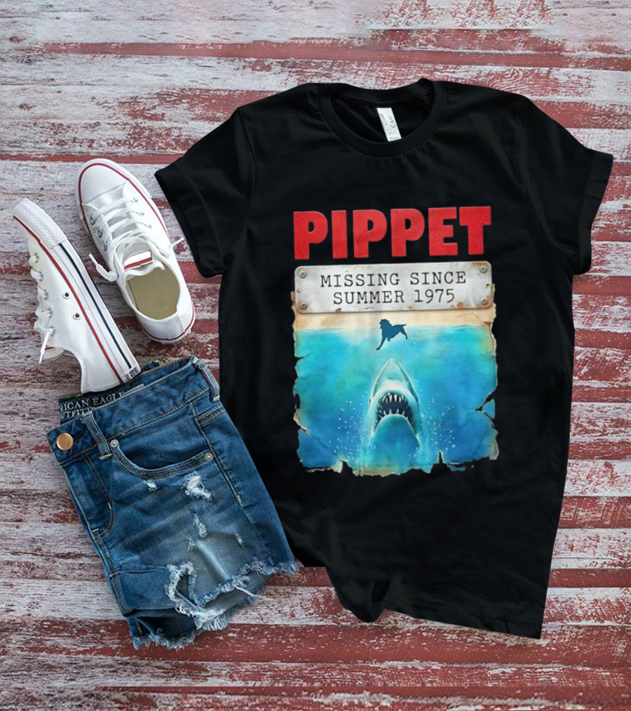 Pippet Missing Since Summer 1975 Shark Attack Scene T-Shirt