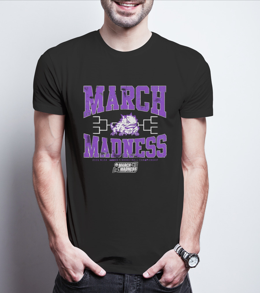 TCU Horned Frogs March Madness 2026 NCAA Women's Basketball Championship T-Shirt