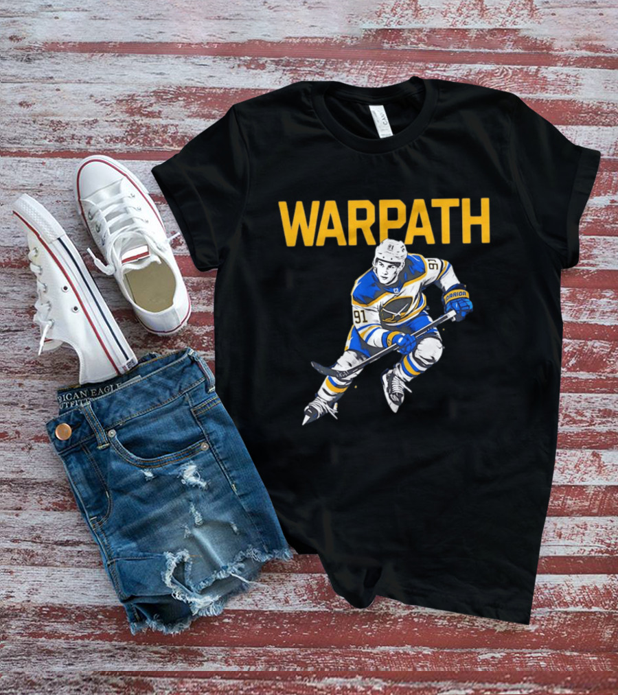Warpath Josh Doan 91 Buffalo Sabres Hockey T-Shirt