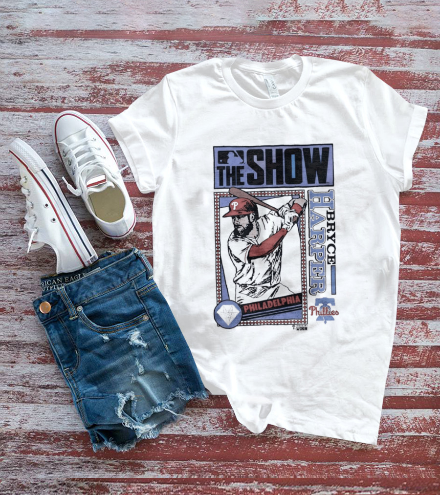 The Show Bryce Harper Philadelphia Phillies MLB Caricature T-Shirt