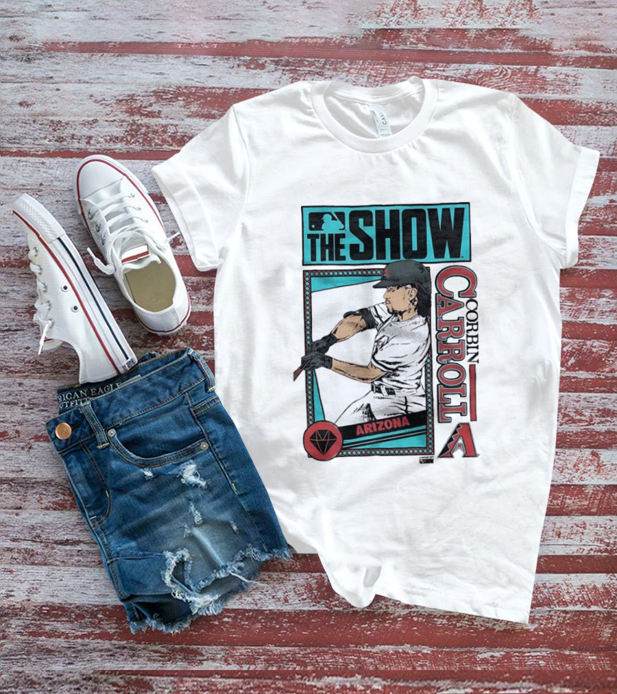 MLB The Show Corbin Carroll Arizona Diamondbacks Baseball Player T-Shirt