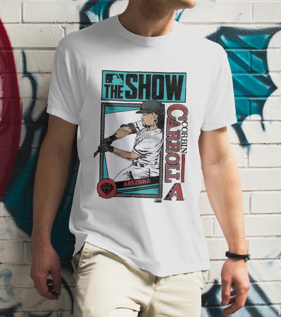 MLB The Show Corbin Carroll Arizona Diamondbacks Baseball Player T-Shirt