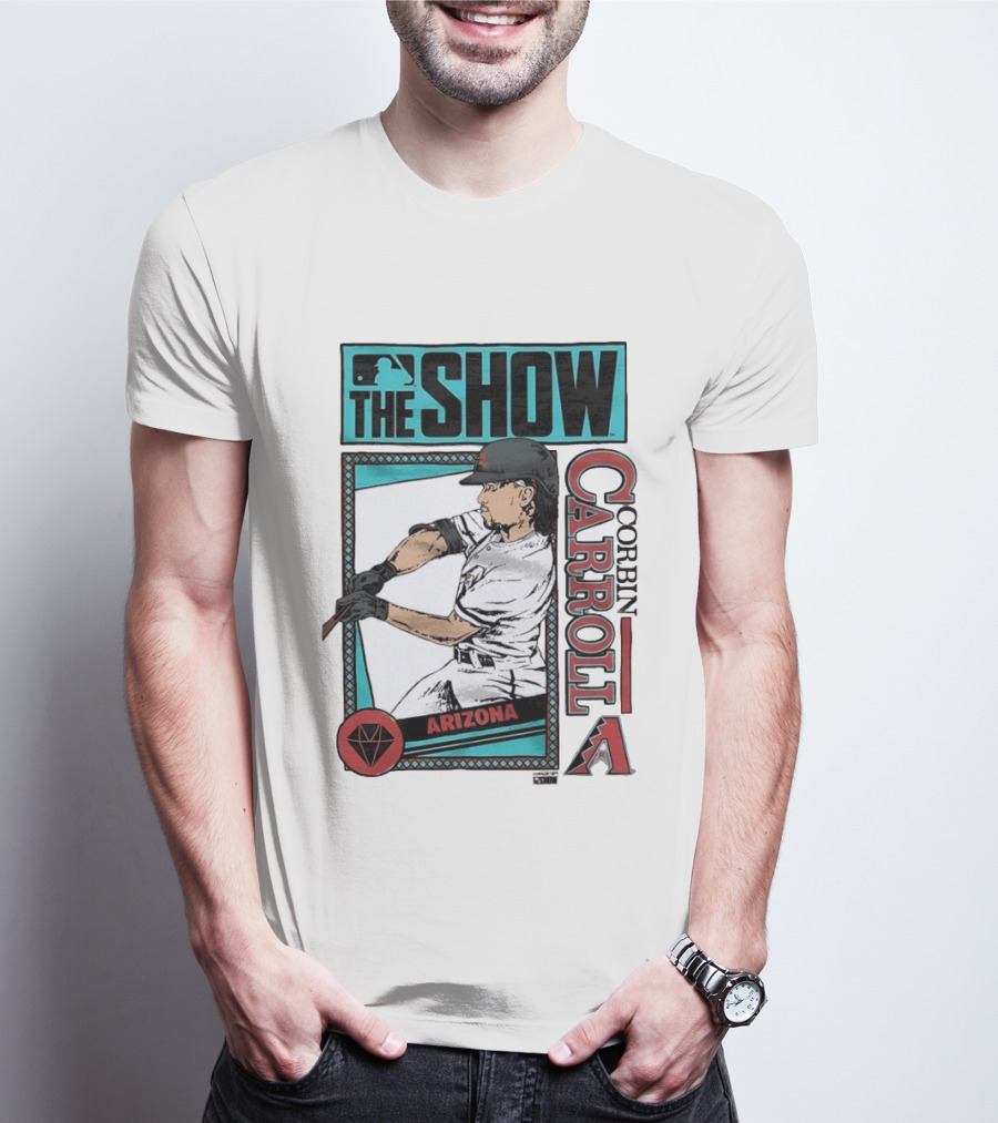 MLB The Show Corbin Carroll Arizona Diamondbacks Baseball Player T-Shirt