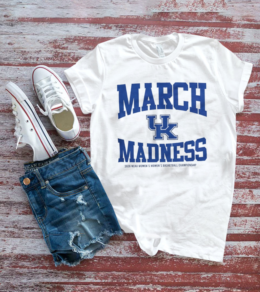 2026 NCAA Women's Basketball March Madness Kentucky Wildcats Championship T-Shirt