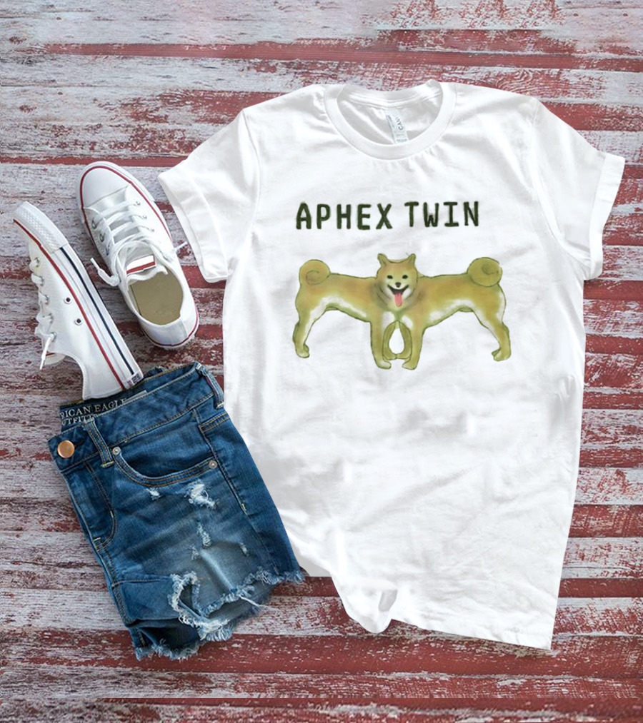 Dog Aphex Twin Two Headed Dog T-Shirt