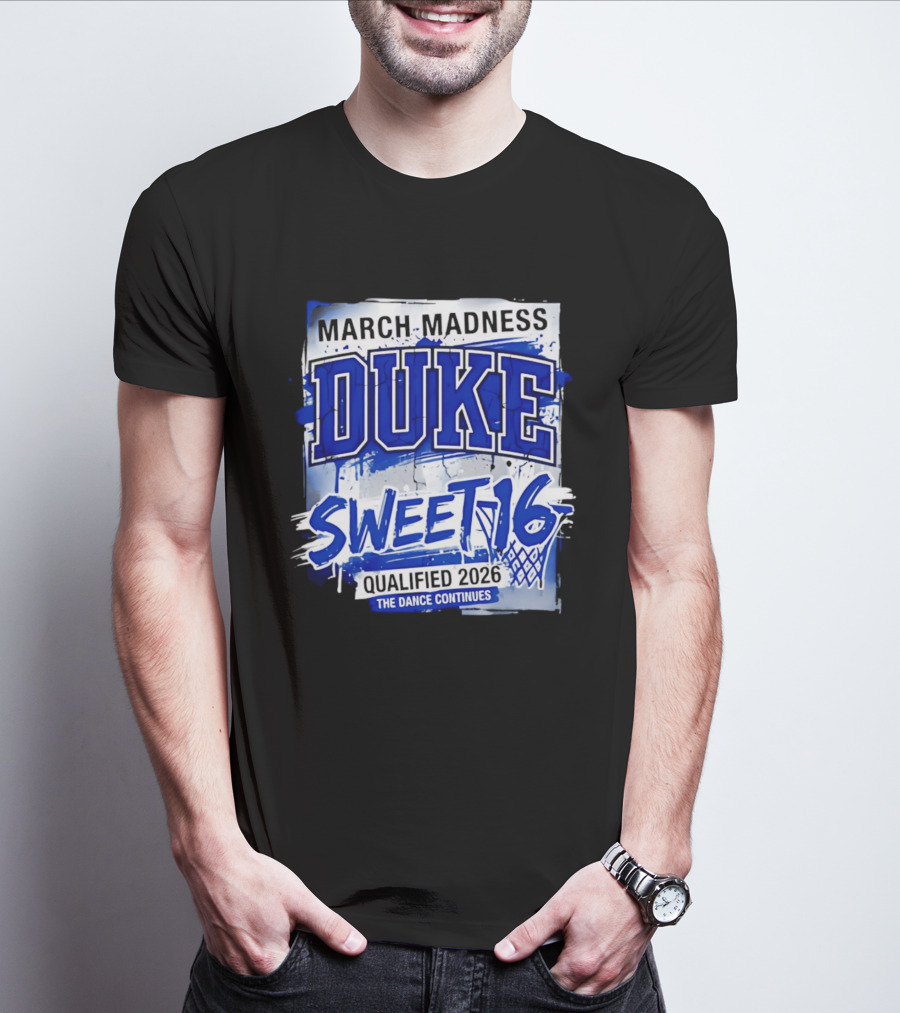 Duke Blue Devils 2026 NCAA March Madness Sweet 16 The Dance Continues T-Shirt