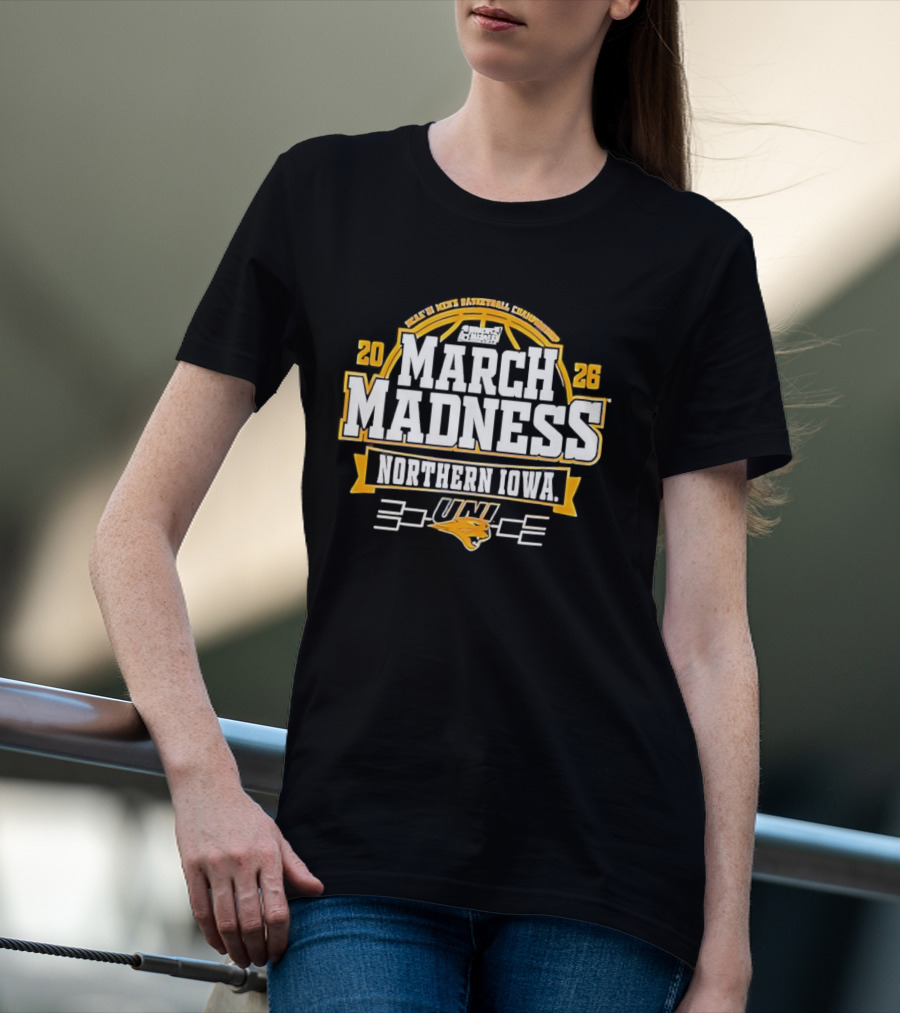 2026 March Madness Northern Iowa Panthers UNI Basketball T-Shirt