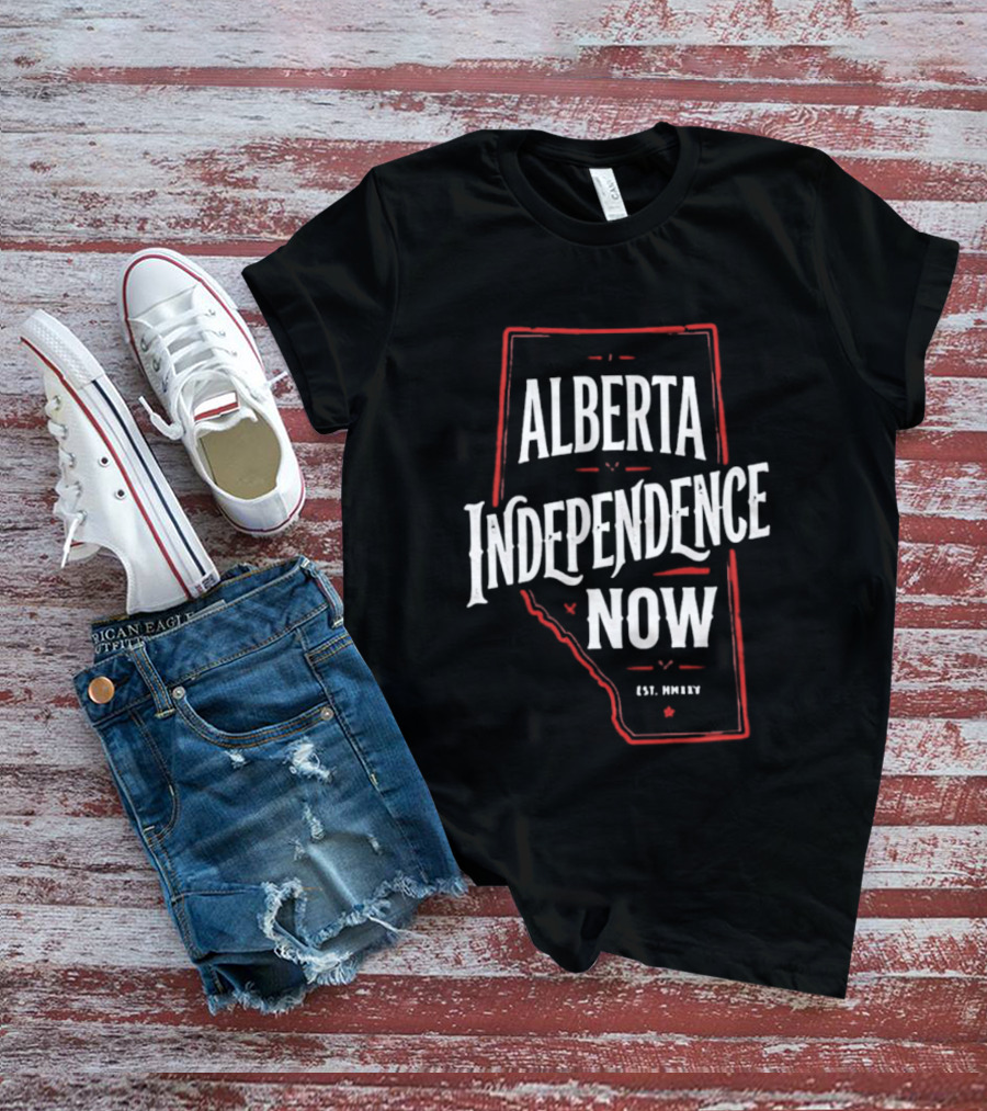 Alberta Independence Now Est. 2021 Map T-Shirt