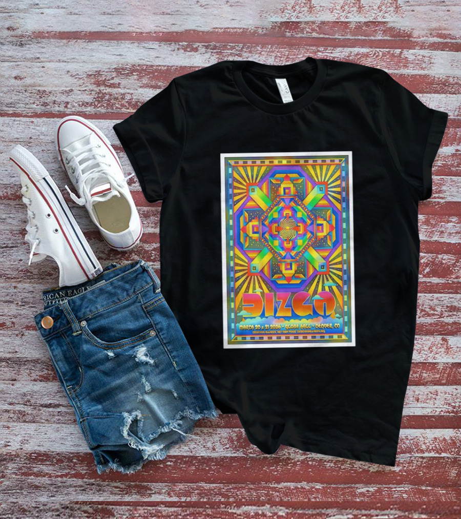Dizgo March 20 21 2026 Globe Hall Denver CO T-Shirt