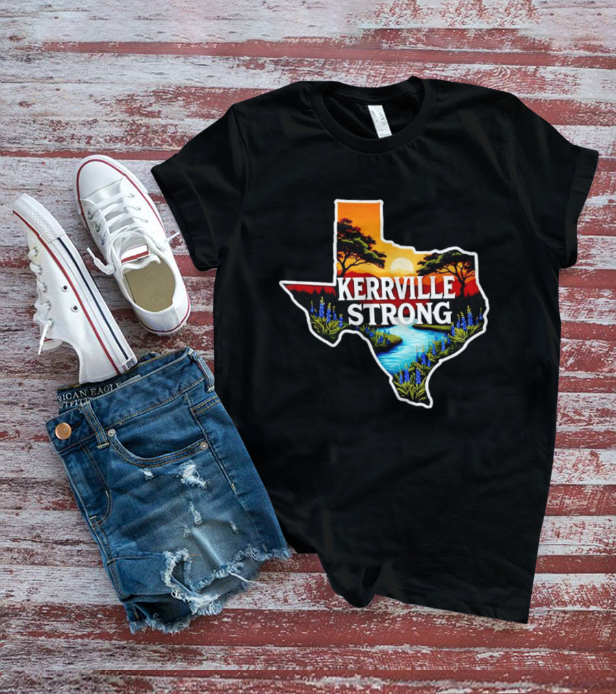 Kerrville Strong Texas Hill Country Scenery Support T-Shirt