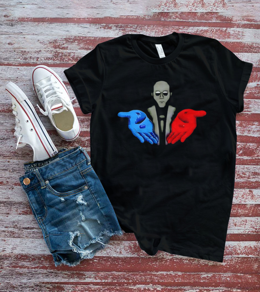 Morpheus Neo Red Pill Blue Pill 1999 Matrix T-Shirt