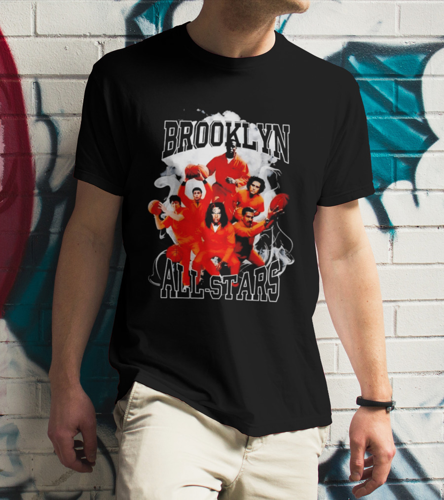 Brooklyn All Stars Basketball Team Creative Smoke T-Shirt