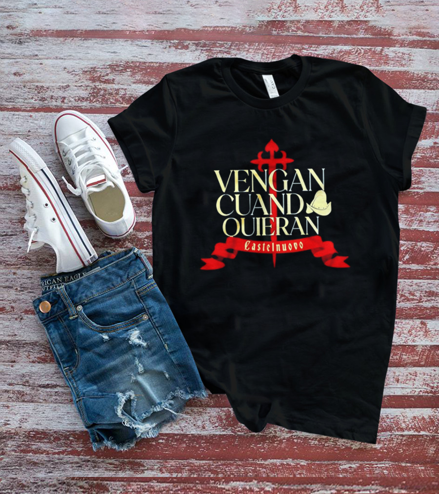 Vengan Cuando Quieran Castelnuovo Cross And Dove T-Shirt