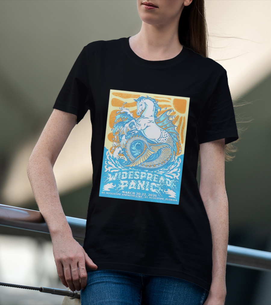 Widespread Panic March 20 22 2026 St Augustine Amphitheatre Florida Event T-Shirt