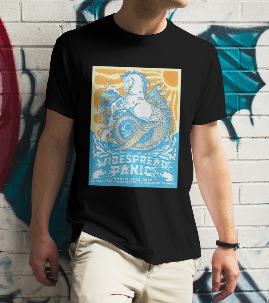 Widespread Panic March 20 22 2026 St Augustine Amphitheatre Florida Event T-Shirt
