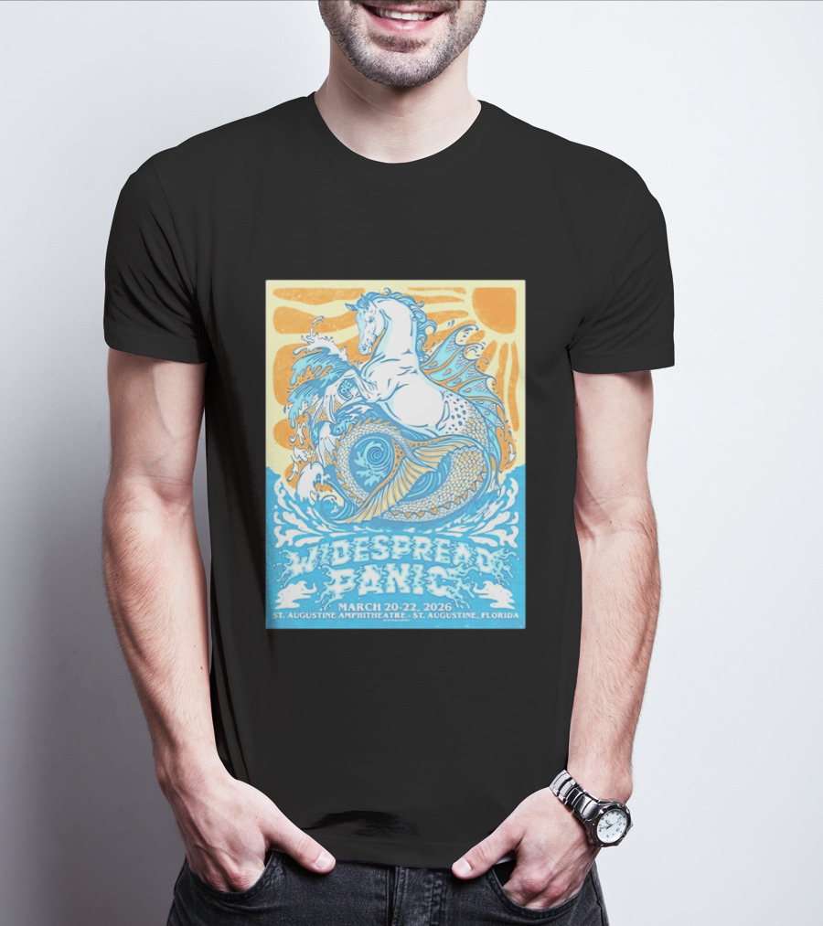 Widespread Panic March 20 22 2026 St Augustine Amphitheatre Florida Event T-Shirt