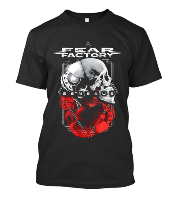 Fear Factory Genexus Skulls Art Metal Band T-Shirt