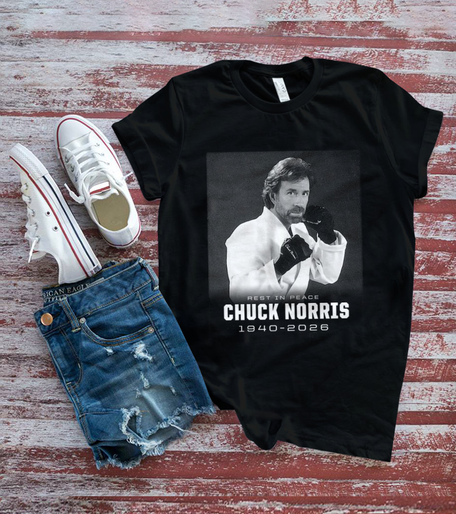 Rest In Peace Chuck Norris 1940 2026 Legend T-Shirt