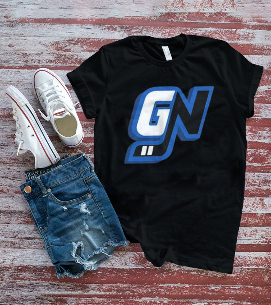 Game Notes GN Initials Blue Black T-Shirt