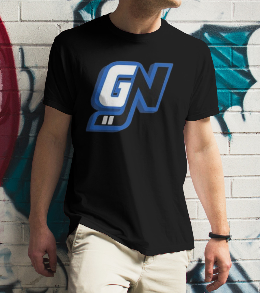 Game Notes GN Initials Blue Black T-Shirt