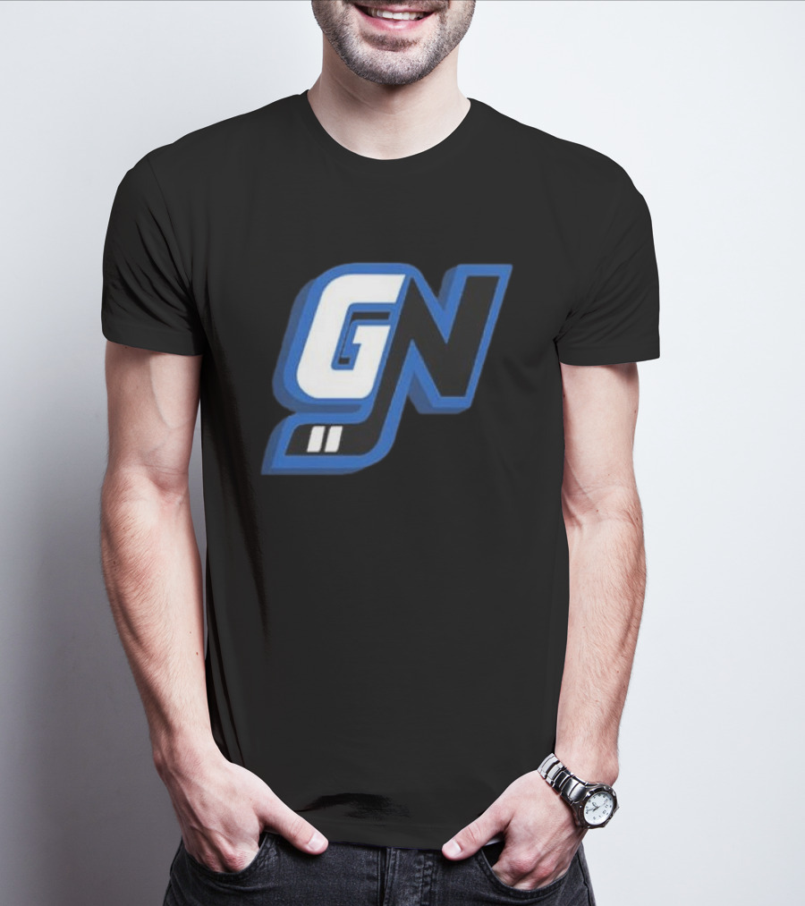 Game Notes GN Initials Blue Black T-Shirt