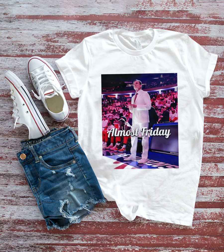 Almost Friday Rick Pitino Basketball Game Coach Suit T-Shirt