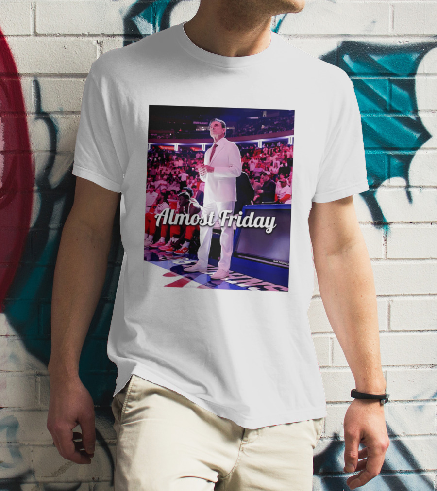 Almost Friday Rick Pitino Basketball Game Coach Suit T-Shirt