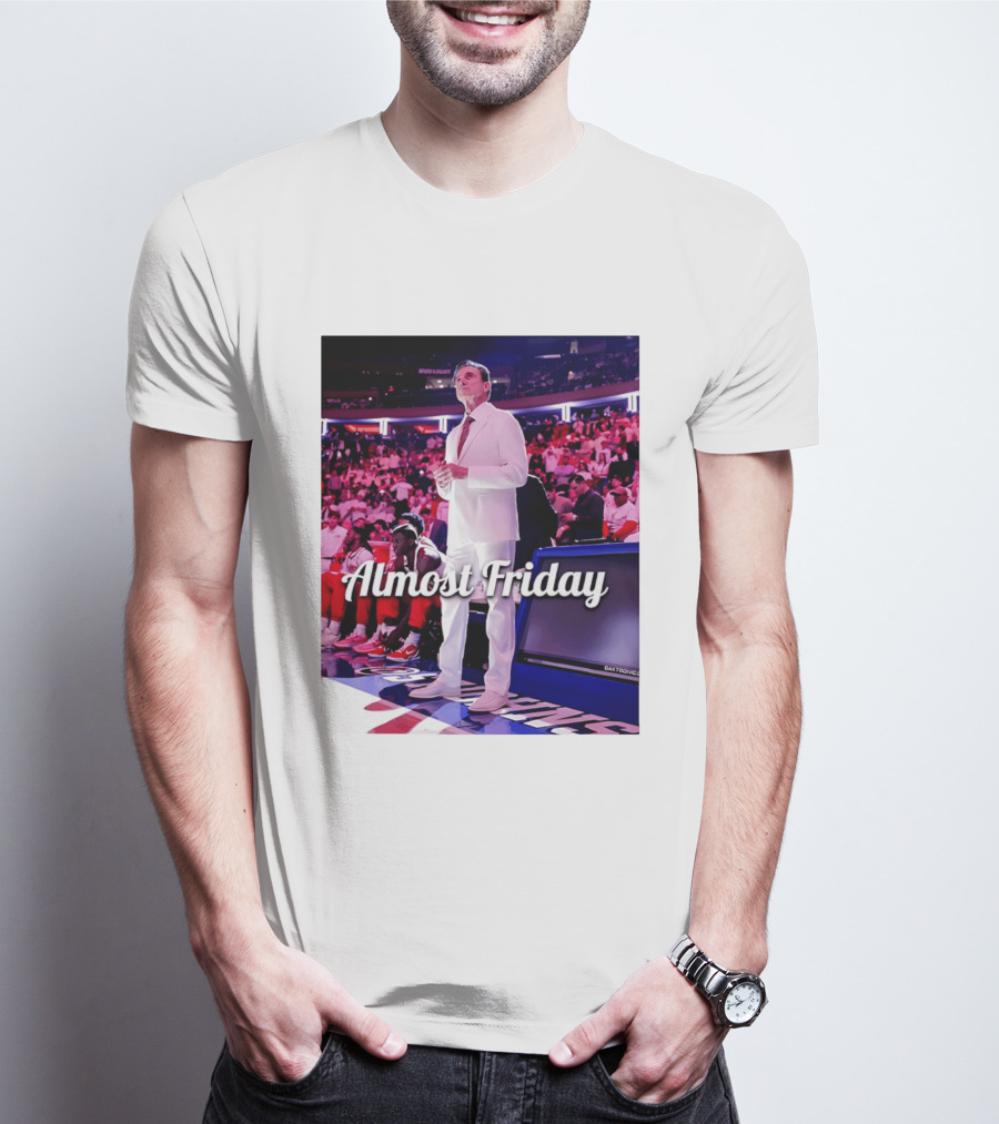 Almost Friday Rick Pitino Basketball Game Coach Suit T-Shirt