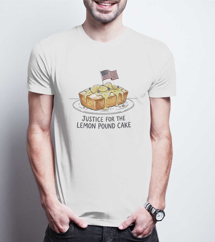 Justice For The Lemon Pound Cake American Flag Celebration T-Shirt