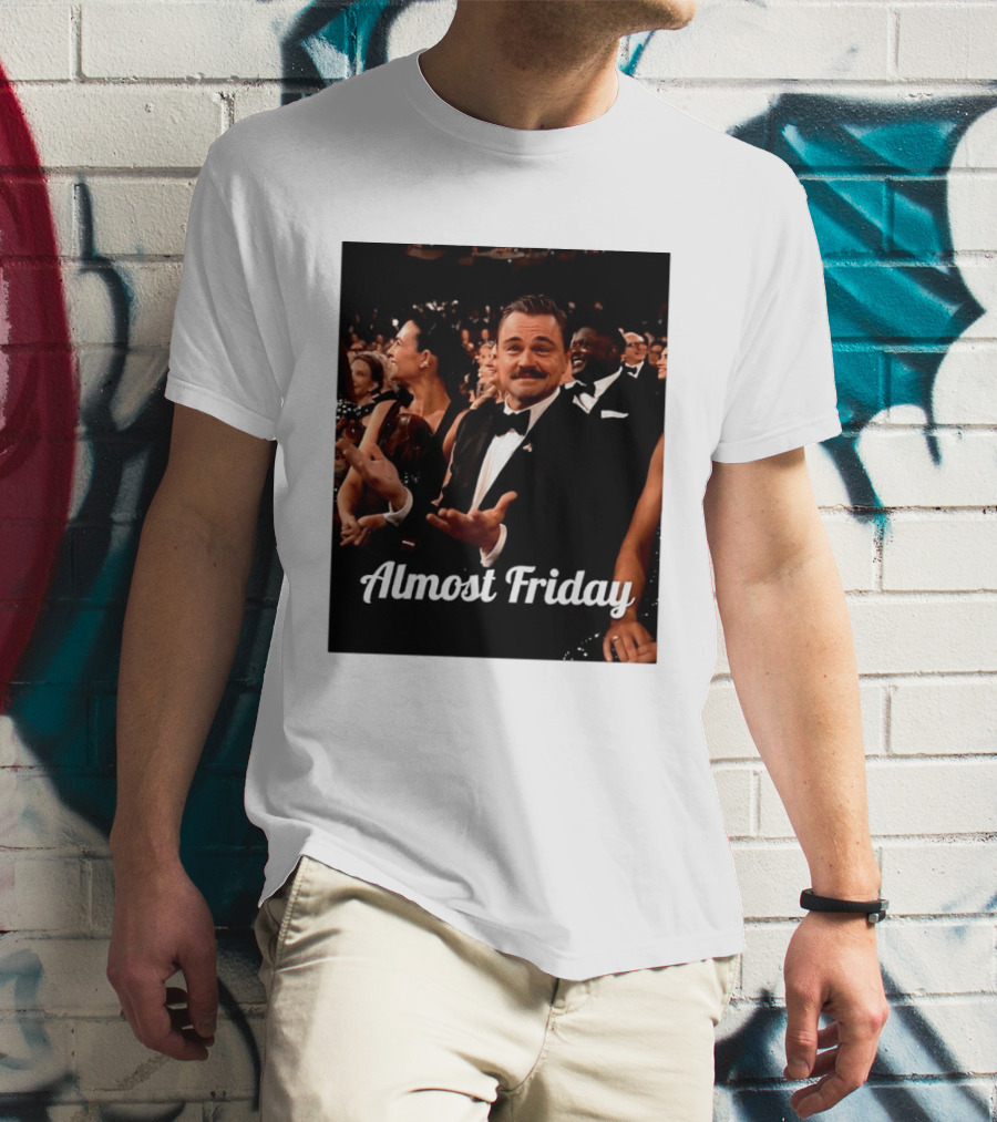 Almost Friday Leo Mustache Tuxedo Event T-Shirt