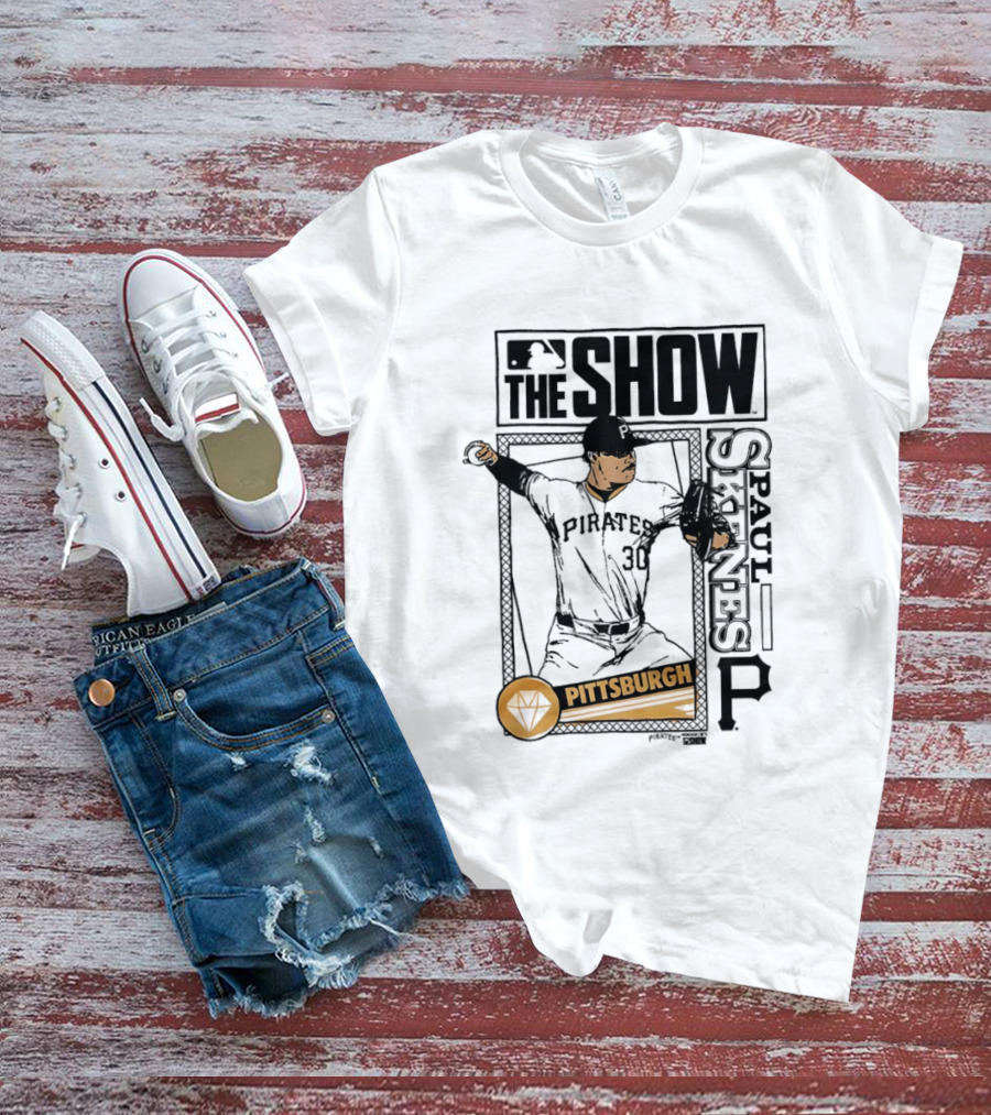 Pittsburgh MLB The Show Paul Skenes 30 Caricature T-Shirt