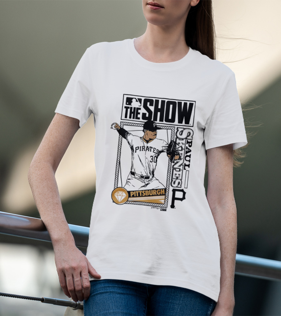 Pittsburgh MLB The Show Paul Skenes 30 Caricature T-Shirt