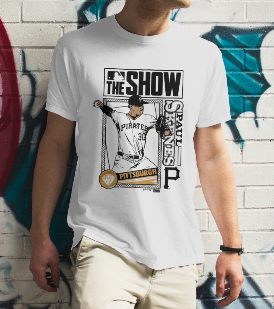 Pittsburgh MLB The Show Paul Skenes 30 Caricature T-Shirt
