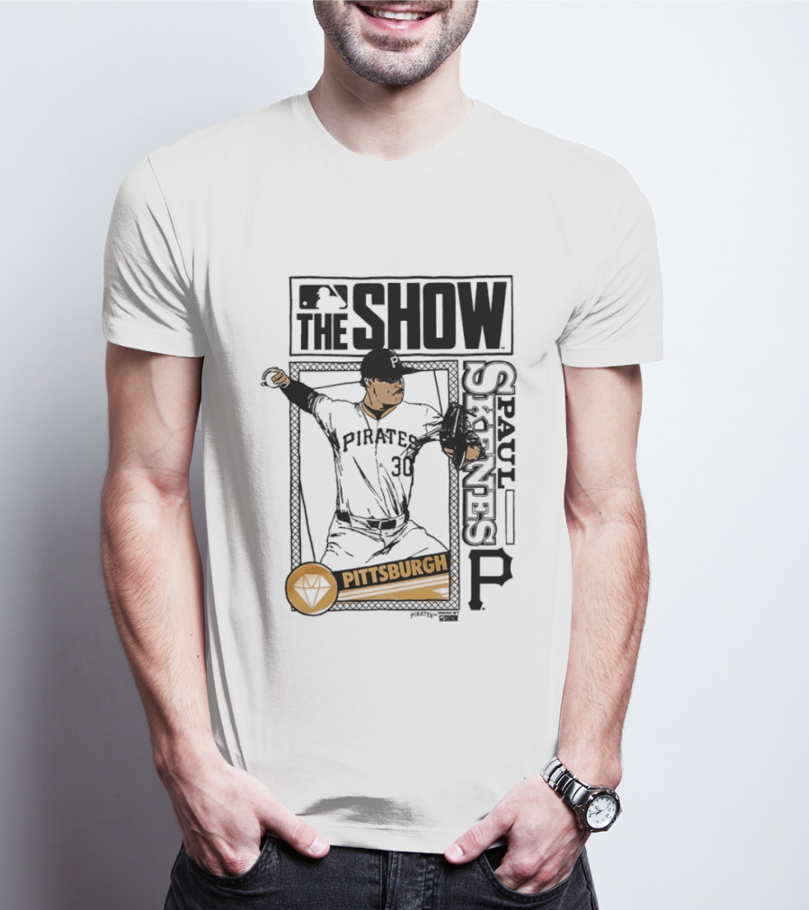 Pittsburgh MLB The Show Paul Skenes 30 Caricature T-Shirt