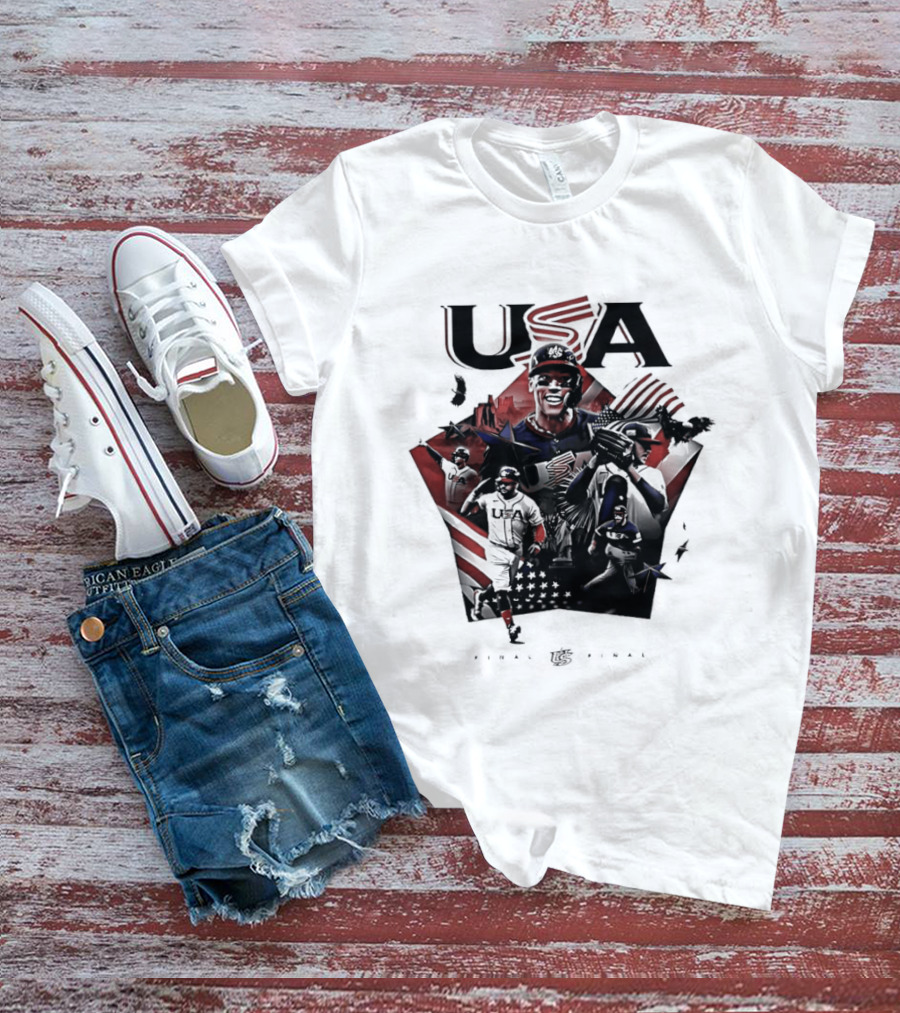 USA Baseball Team Final Third Straight Time Champion T-Shirt