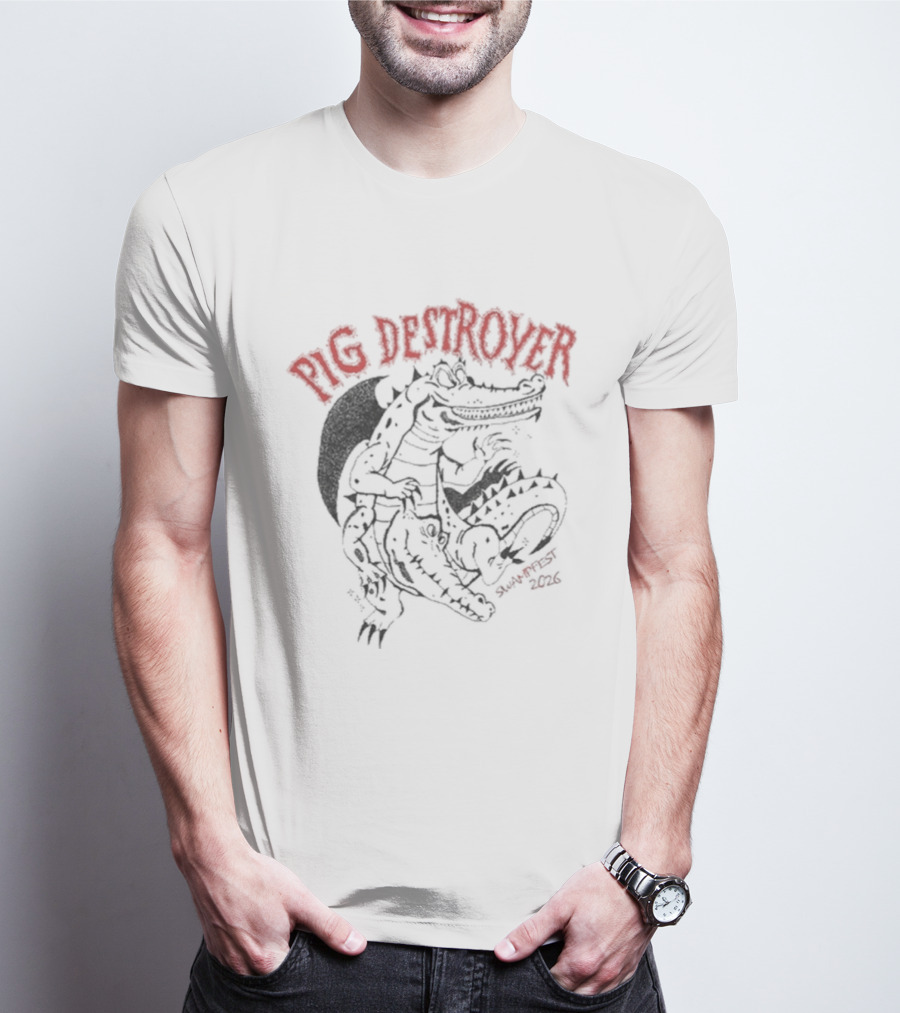Pig Destroyer Swampfest Alligator T-Shirt