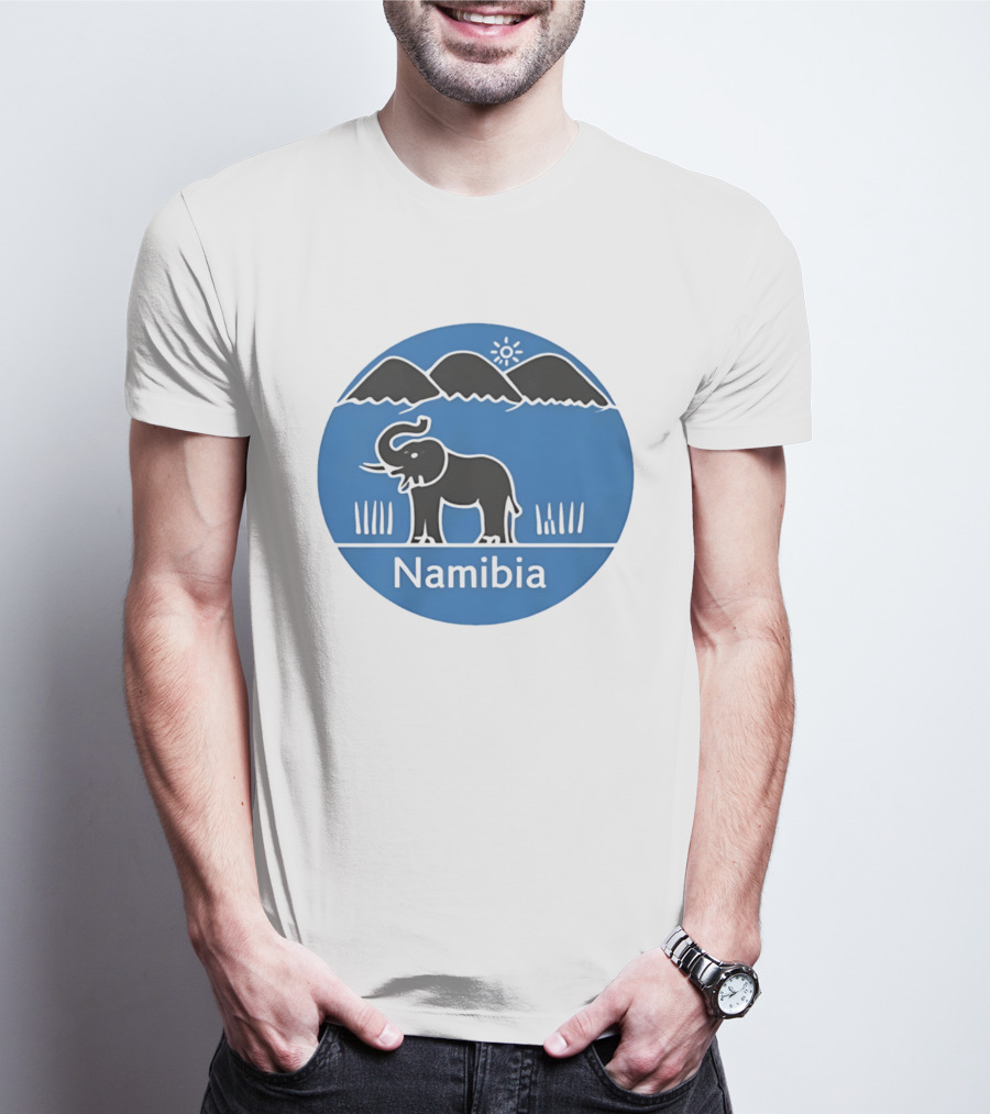Ugo Marchal Namibia Elephant Mountains Sun T-Shirt