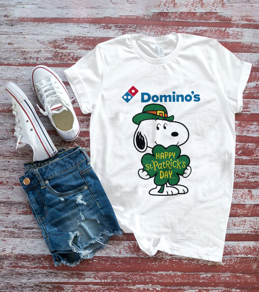 Domino's Snoopy Happy St. Patrick's Day 2026 Collaboration T-Shirt