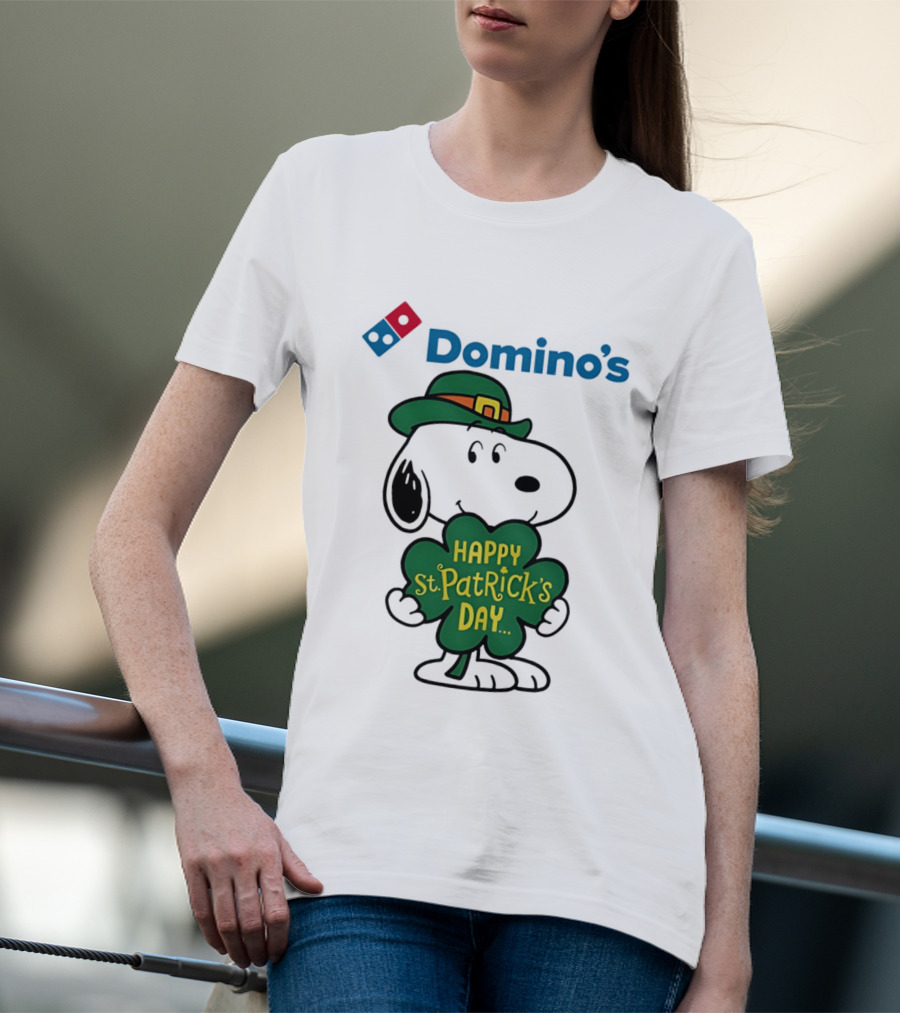 Domino's Snoopy Happy St. Patrick's Day 2026 Collaboration T-Shirt