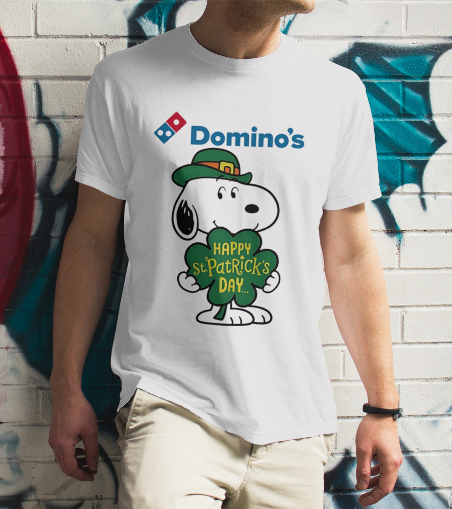 Domino's Snoopy Happy St. Patrick's Day 2026 Collaboration T-Shirt