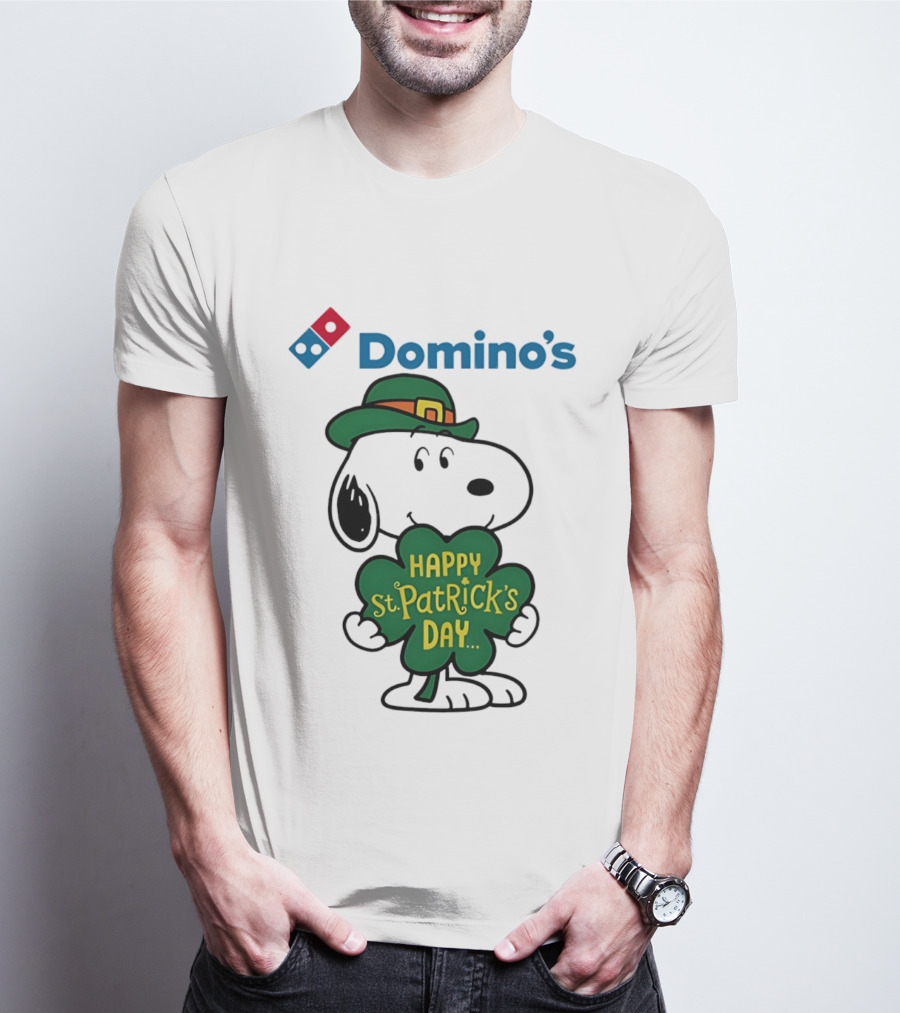 Domino's Snoopy Happy St. Patrick's Day 2026 Collaboration T-Shirt