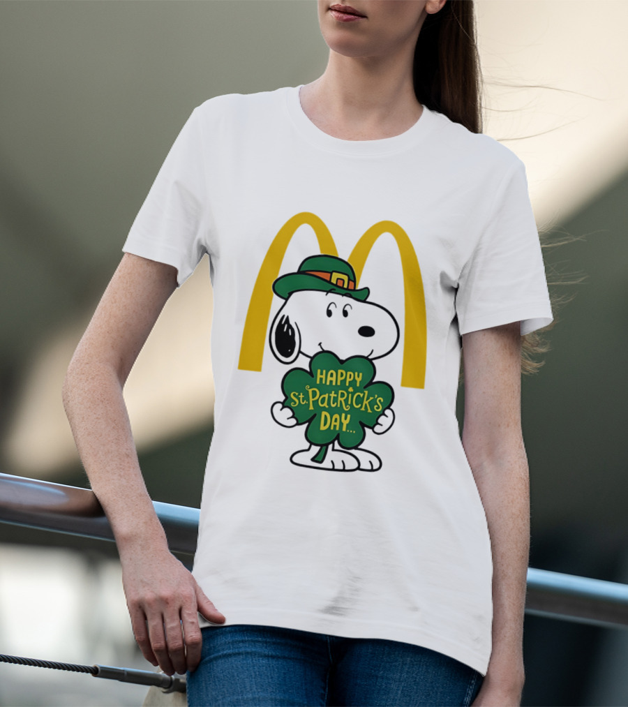 McDonald's Snoopy Happy St. Patrick's Day 2026 Collaboration T-Shirt
